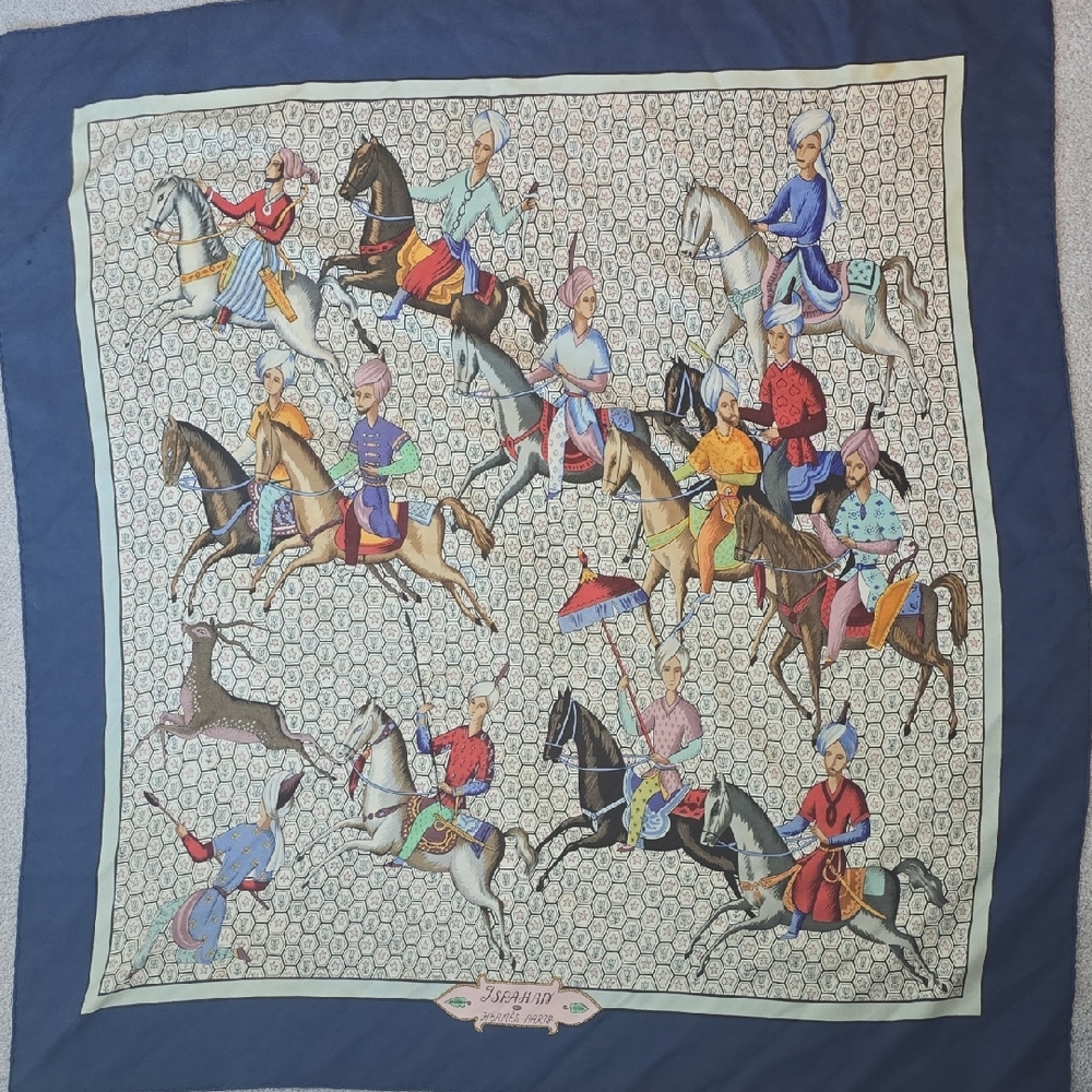 🏇 Authentic Silk Hermes Multicolor Equestrian Scarf 🏇